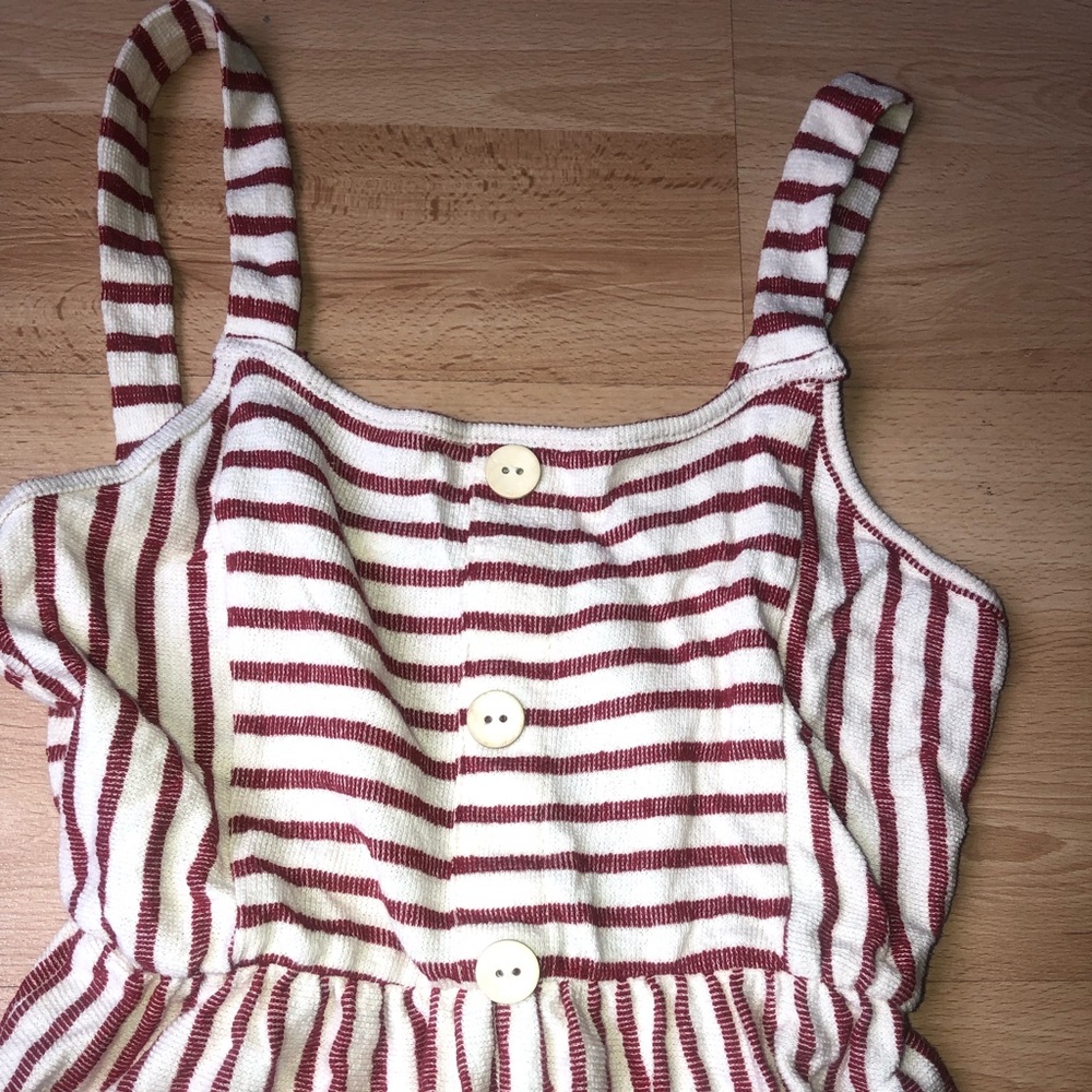 3 for 20$- Red and cream summer dress- Sz xs